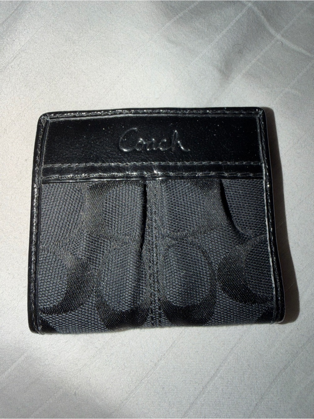Coach Black Signature Card holder/wallet